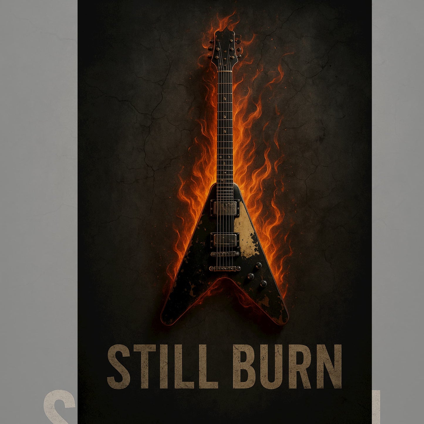 STILL BURN” Father’s Day Neon Wall Art – Guitar & Drum Edition