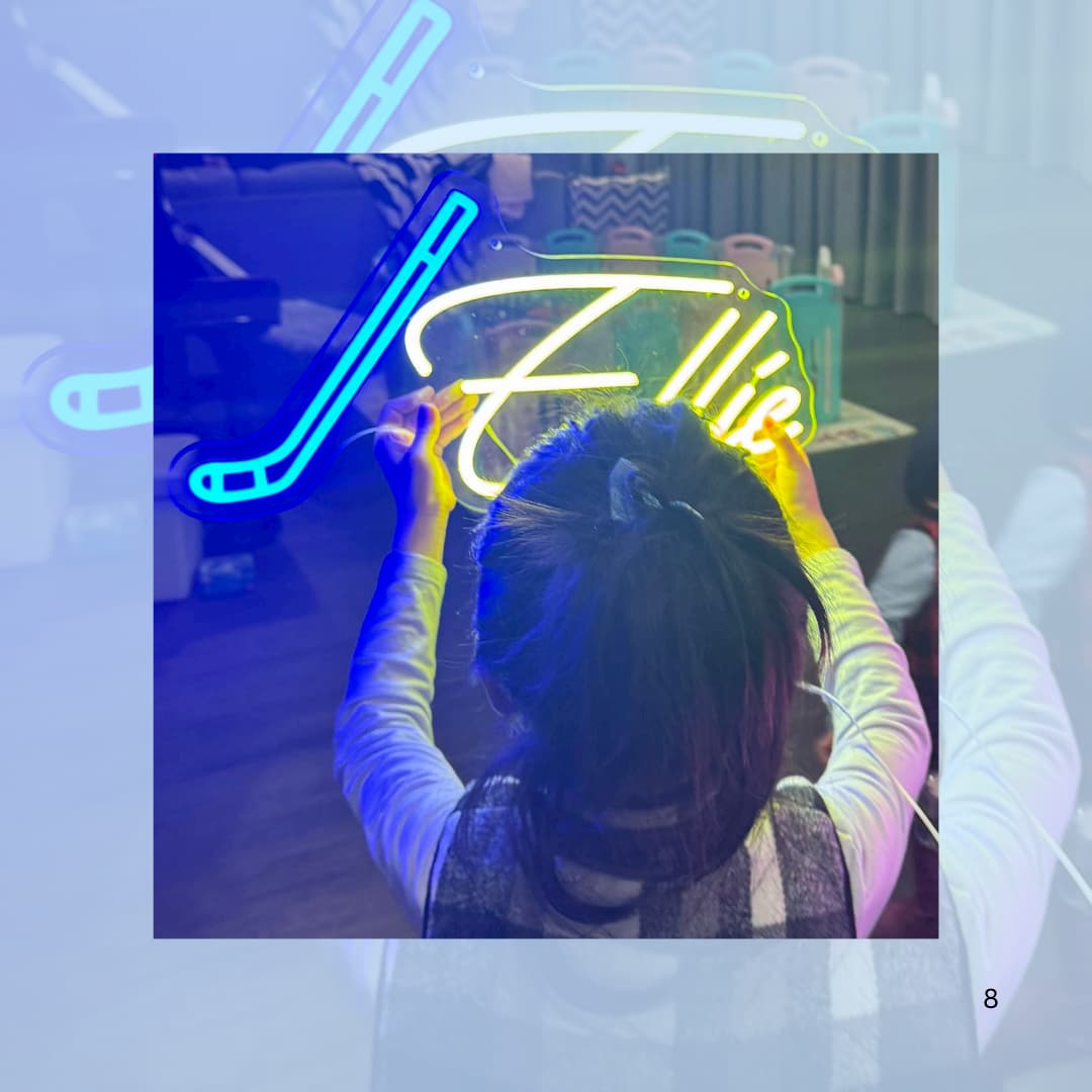 Custom Neon Sign with Child’s Name – Personalized LED Name Light for Kids Room, Nursery or Birthday Gift