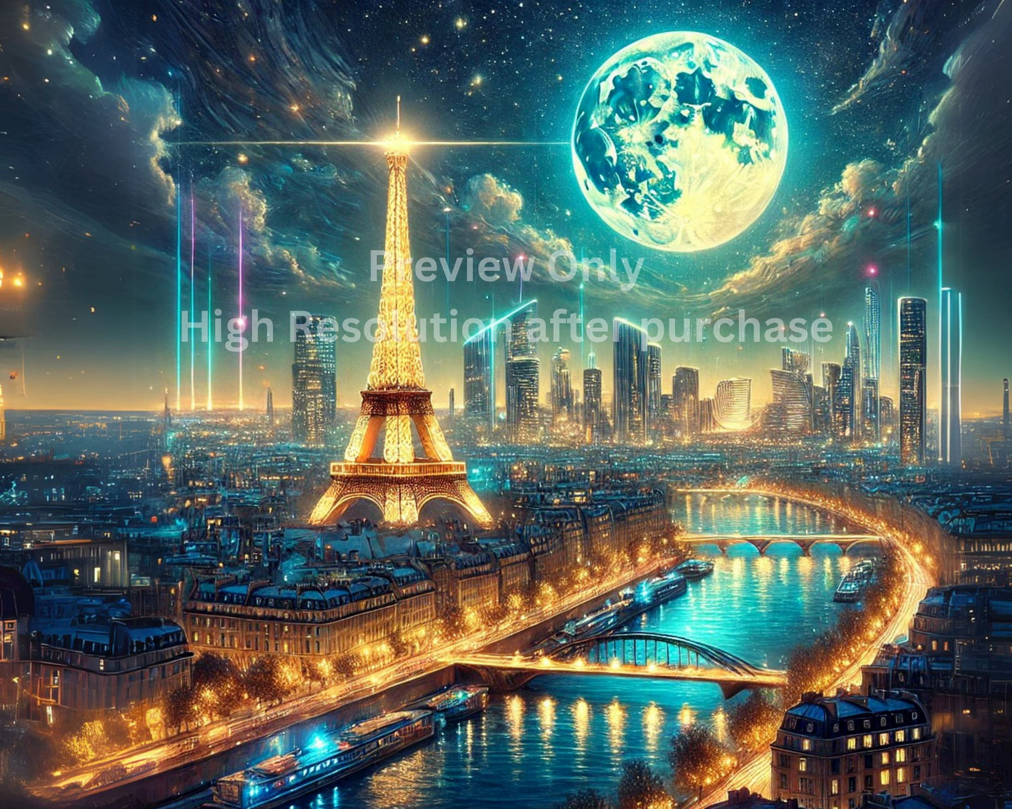 4-in-1 Neon Printable Bundle – Rome, Paris, Toronto, Vancouver